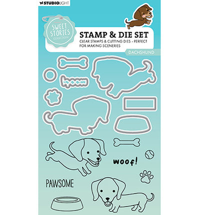 SL Stempel & Stanzform Dackel Sweet Stories Nr.78