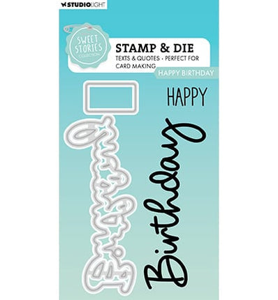 SL Stempel & Stanzform Happy Birthday Sweet Stories Nr. 80