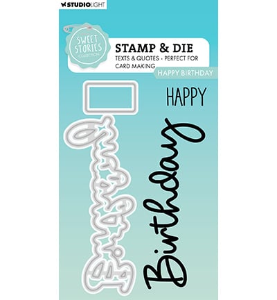SL Stempel & Stanzform Happy Birthday Sweet Stories Nr. 80