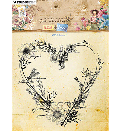 JMA Clear Stamp Wildes Herz Wild & Free Nr. 670