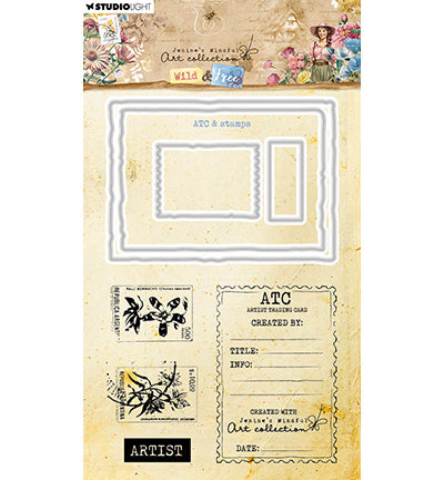 JMA Stempel & Stanzform ATC & Stempel Wild & Free Nr. 82