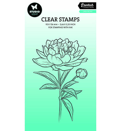 SL Klarstempel Offene Pfingstrose Essentials Nr. 694