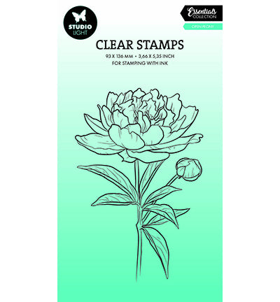 SL Klarstempel Offene Pfingstrose Essentials Nr. 694