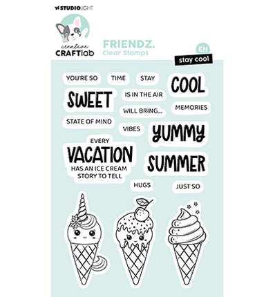 CCL Clear Stamp Bleib cool Friendz Nr. 690