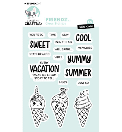 CCL Clear Stamp Bleib cool Friendz Nr. 690