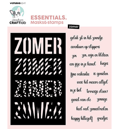 CCL Schablone & Stempel Sommer Essentials Nr. 08