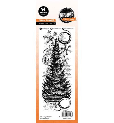 GR Klarsichtstempel Winterkiefer Grunge Kollektion Nr. 678