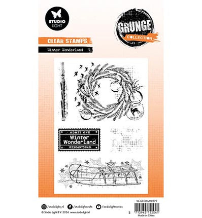 GR Klarsichtstempel Wintermarkt Grunge Kollektion Nr. 680
