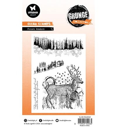 GR Klarsichtstempel Waldwunder Grunge Kollektion Nr. 681
