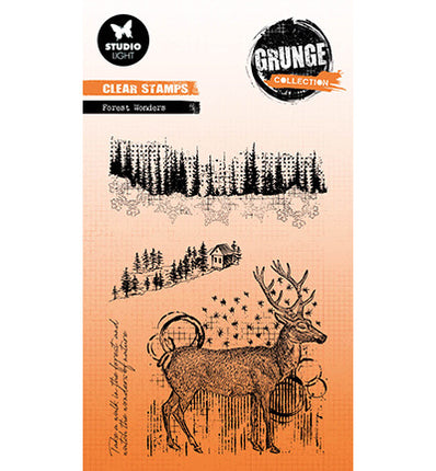 GR Klarsichtstempel Waldwunder Grunge Kollektion Nr. 681