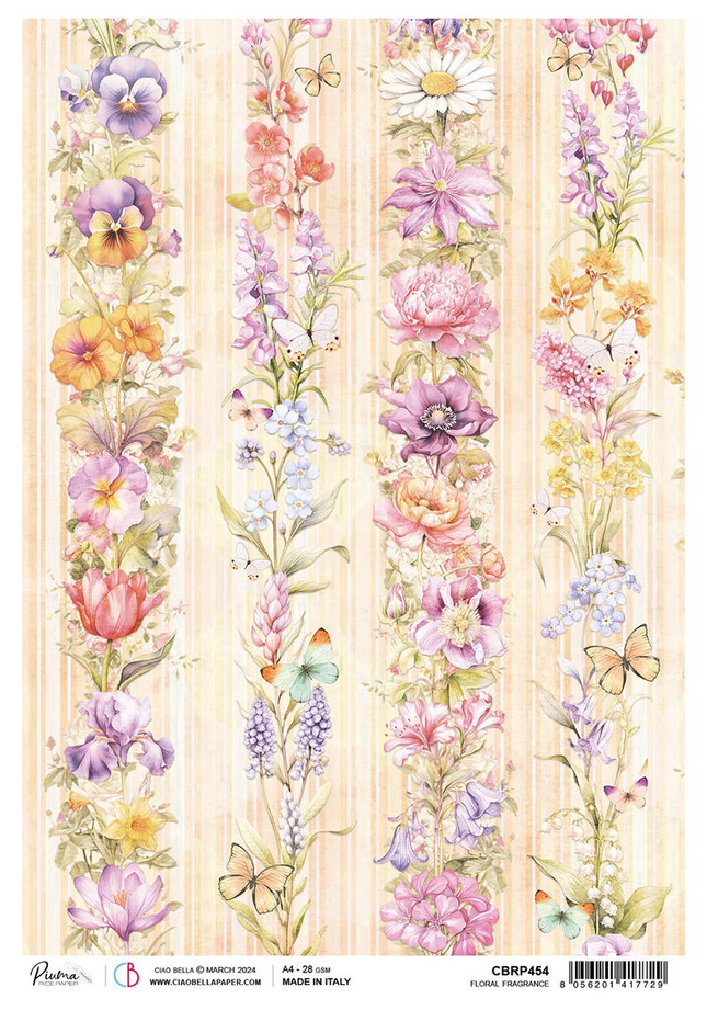 REISPAPIER A4 FLORALES PARFUM