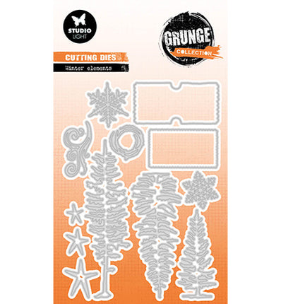 GR Stanzform Winterelemente Grunge Collection Nr. 832