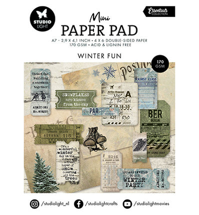 SL Mini Papierblock Winterspaß Essentials Nr. 214