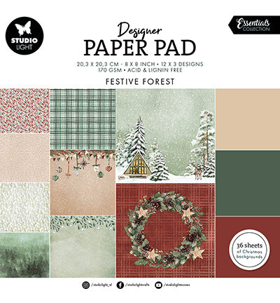 SL Designpapierblock Festlicher Wald Essentials Nr. 200