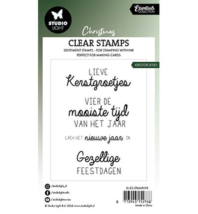 SL Klarsichtstempel Weihnachtsgrüße Essentials Nr. 695