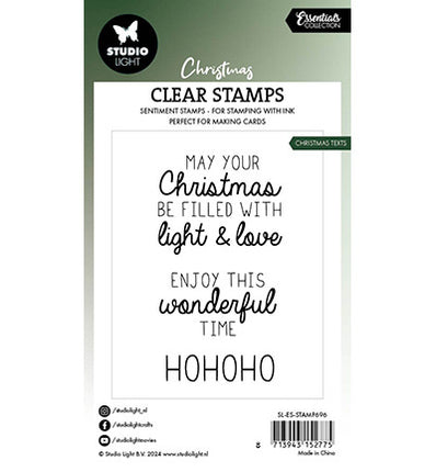 SL Klarsichtstempel Weihnachtstexte Essentials Nr. 696
