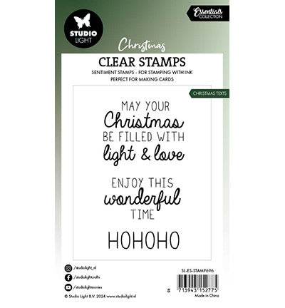 SL Klarsichtstempel Weihnachtstexte Essentials Nr. 696