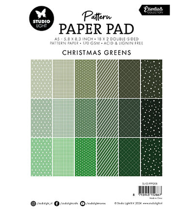 SL Musterpapierblock Weihnachtsgrün Essentials Nr. 208