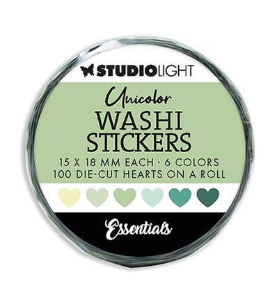 SL Washi Stanzaufkleber Grün Essentials Nr. 19