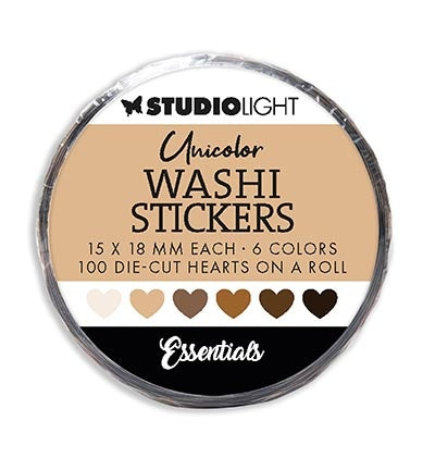 SL Washi Stanzaufkleber Braun Essentials Nr. 21