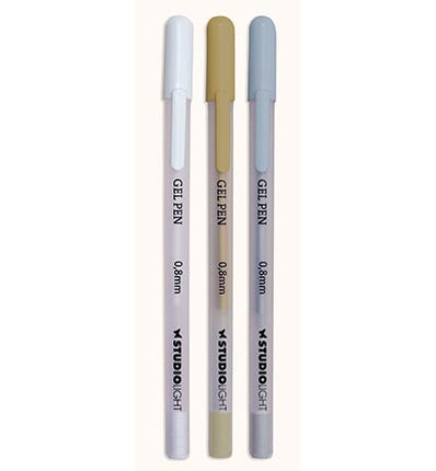 SL Gelstifte Weiß, Gold und Silber Essentials Nr. 1