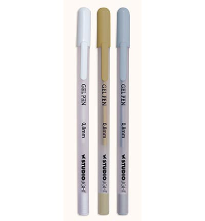 SL Gelstifte Weiß, Gold und Silber Essentials Nr. 1