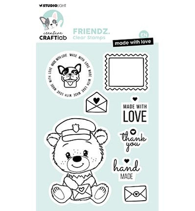 CCL Klarsichtstempel EN Made with love Friendz Nr. 709