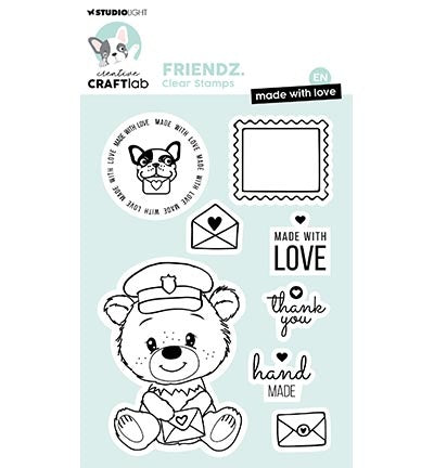 CCL Klarsichtstempel EN Made with love Friendz Nr. 709