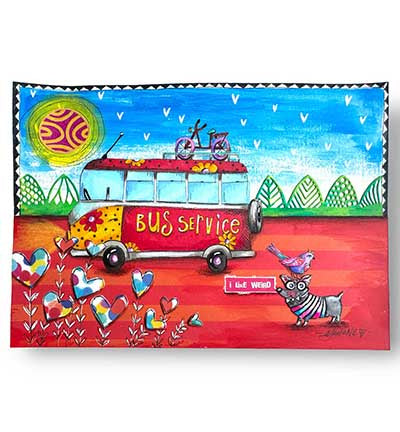 ABM Klarsichtstempel Hippie-Busse Signature Kollektion Nr. 700