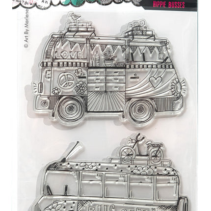 ABM Klarsichtstempel Hippie-Busse Signature Kollektion Nr. 700