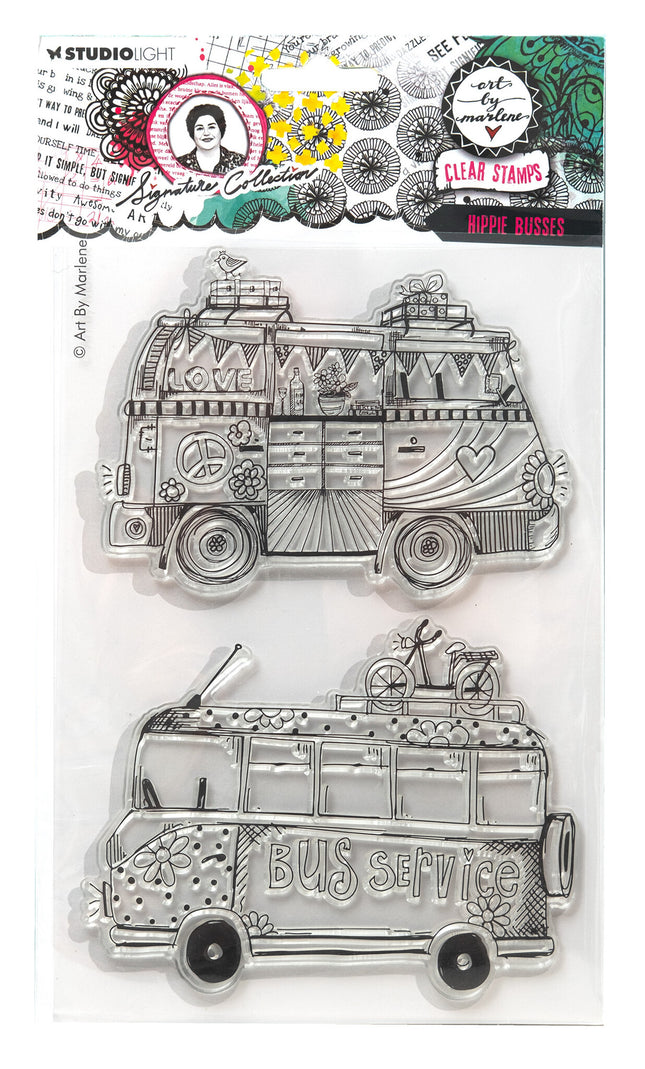ABM Klarsichtstempel Hippie-Busse Signature Kollektion Nr. 700