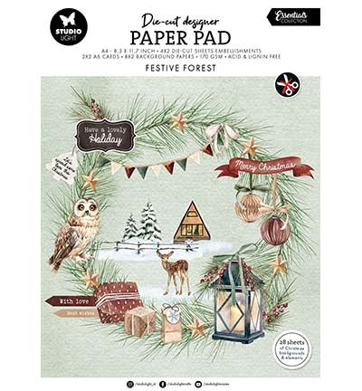 SL Stanzschablone Designer PP Festlicher Wald Essentials Nr. 219