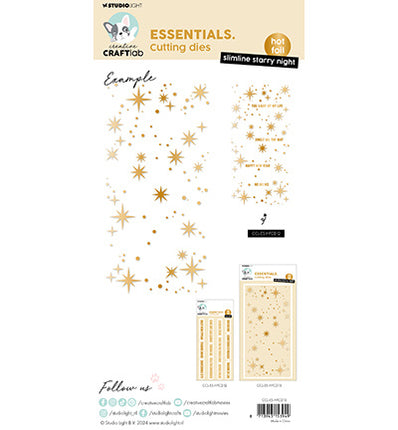 CCL Heißfolien-Stanzform Slimline Sternennacht Essentials Nr. 13