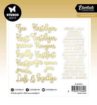 SL Papierelemente Goldene Weihnachtswünsche Essentials Nr. 16