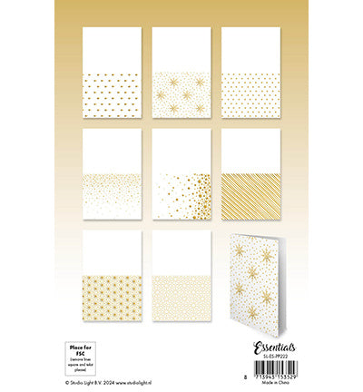 SL Folienkarten Goldene Muster Essentials Nr. 222