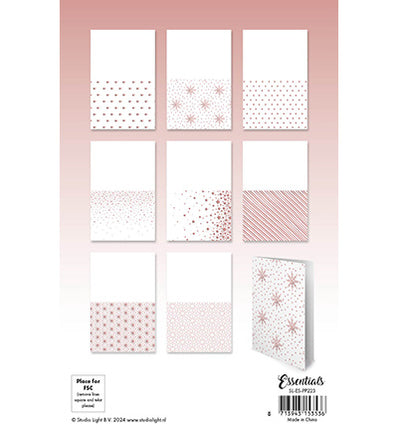 SL Folienkarten Roségold Muster Essentials Nr. 223