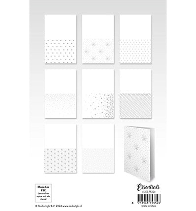 SL Folienkarten Silber Muster Essentials Nr. 224