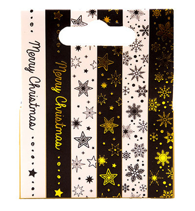 SL Washi Tape Schwarz/Weiß - EN - Gold Essentials Nr. 22