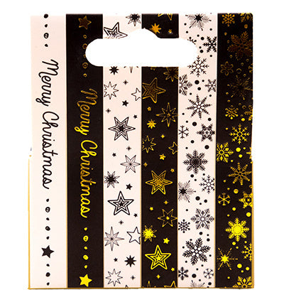 SL Washi Tape Schwarz/Weiß - EN - Gold Essentials Nr. 22