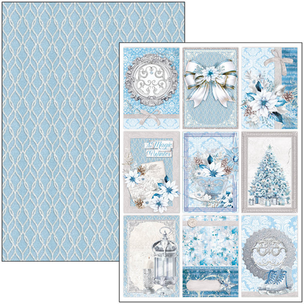 ELEGANCE OF BLUE CREATIVE PAD A4 9/PKG