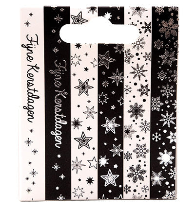 SL Washi Tape Schwarz/Weiß - NL - Silber Essentials Nr. 26