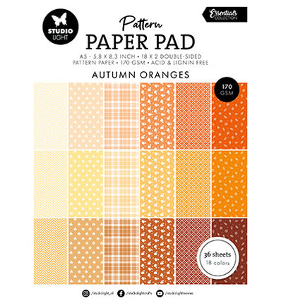 SL Musterpapierpad Orangetöne Essentials Nr. 234