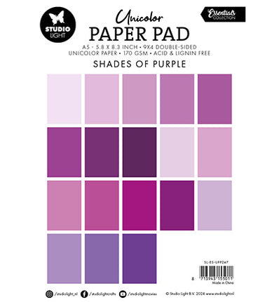 SL Unicolor Papierpad Violetttöne Essentials Nr. 247