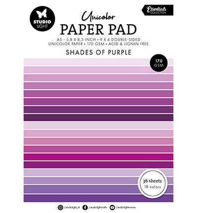 SL Unicolor Papierpad Violetttöne Essentials Nr. 247