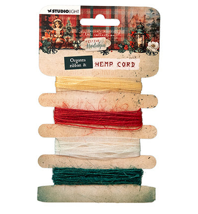 JMA Organza-Band (5mm) & Hanfschnur Festive Nostalgia Nr.15