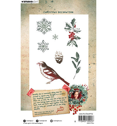 JMA Klarsichtstempel Weihnachtsdekoration Festive Nostalgia Nr.752
