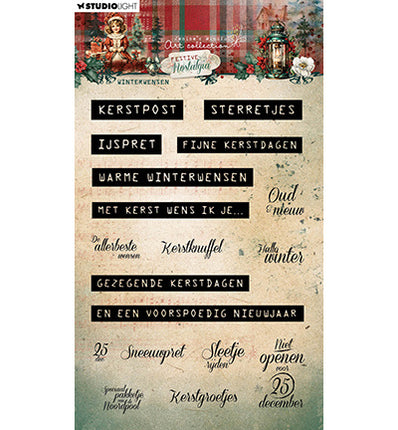 JMA Klarsichtstempel Winterwensen Festive Nostalgia Nr.754