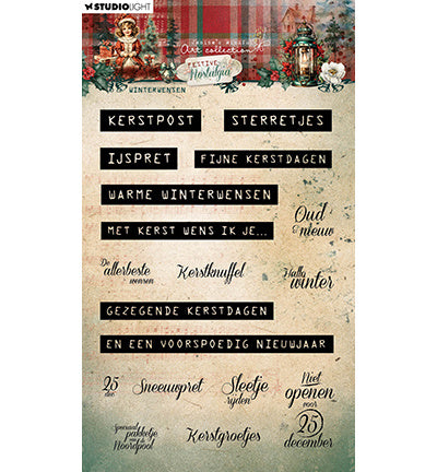 JMA Klarsichtstempel Winterwensen Festive Nostalgia Nr.754