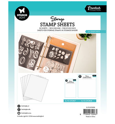 SL Aufbewahrungs-Stempelblatt A5+ Blatt Essentials Nr. 08