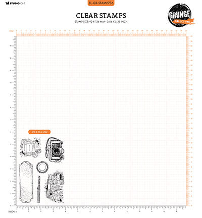 SL Klarsichtstempel Grunge Kameras Grunge Kollektion Nr.736